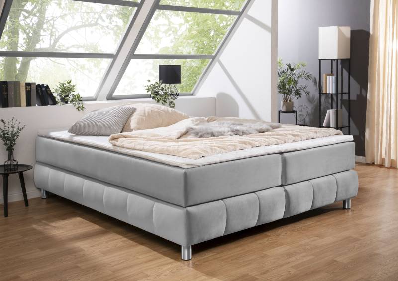 andas Boxspringbett »Salo«, Ohne Kopfteil, inkl. Topper, auch in Überlänge 220 cm von andas