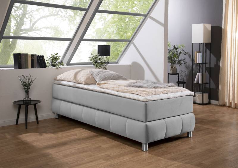 andas Boxspringbett »Salo«, Ohne Kopfteil, inkl. Topper, auch in Überlänge 220 cm von andas