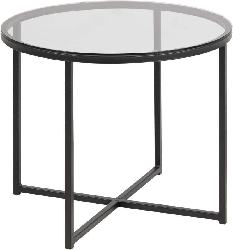 ACTONA GROUP Couchtisch »Conrad, TOPSELLER!«, (Couchtisch, Sofatisch, OTTOs Choice), Tischplatte aus Rauchglas, Metallgestell, Breite 55 cm von ACTONA GROUP