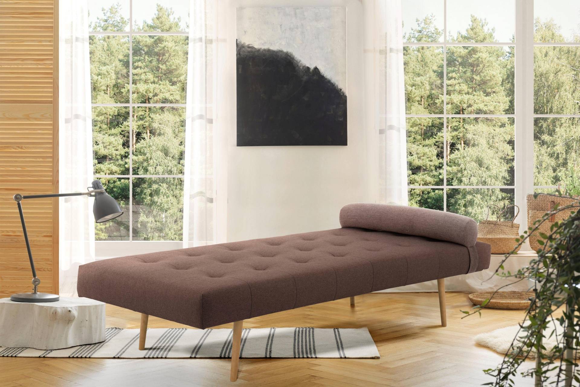 andas Daybett »Agnar«, mit Kissenrolle, in 3 Bezugsstoffen und vielen Farben andas Daybett »Agnar«, mit Kissenrolle, in 3 Bezugsstoffen und vielen Farben von andas