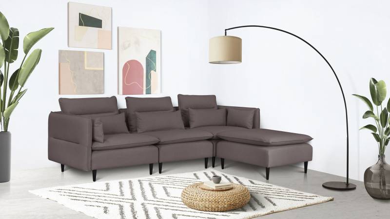 andas Ecksofa »ALVIK L-Form«, zusammengesetzt aus Modulen, erweiterbar mit Modulen der Serie von andas