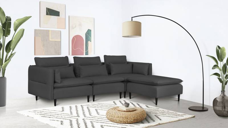 andas Ecksofa »ALVIK L-Form«, zusammengesetzt aus Modulen, erweiterbar mit Modulen der Serie von andas