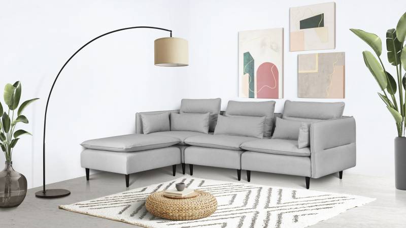 andas Ecksofa »ALVIK L-Form«, zusammengesetzt aus Modulen, erweiterbar mit Modulen der Serie von andas