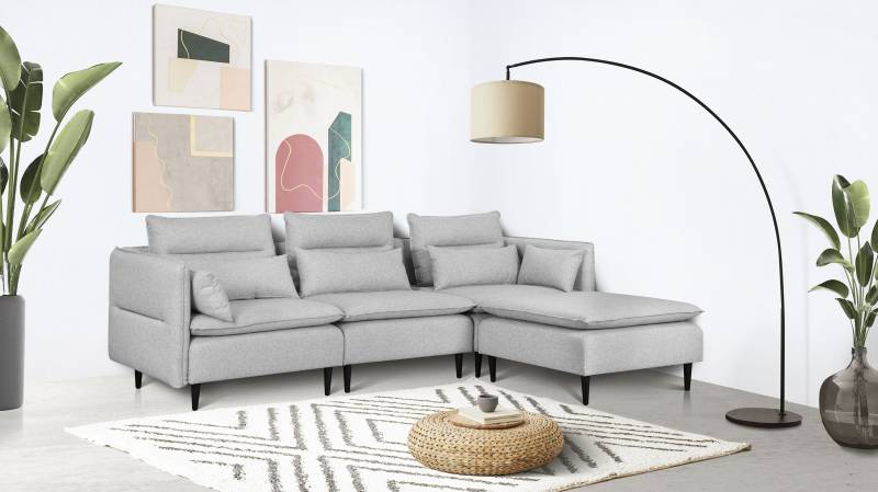 andas Ecksofa »ALVIK L-Form«, zusammengesetzt aus Modulen, erweiterbar mit Modulen der Serie von andas