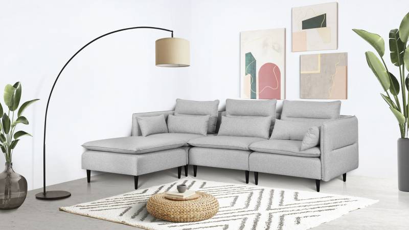 andas Ecksofa »ALVIK L-Form«, zusammengesetzt aus Modulen, erweiterbar mit Modulen der Serie von andas