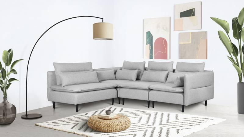 andas Ecksofa »ALVIK L-Form«, zusammengesetzt aus Modulen, erweiterbar mit Modulen der Serie von andas