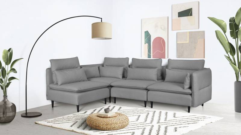 andas Ecksofa »ALVIK L-Form«, zusammengesetzt aus Modulen, erweiterbar mit Modulen der Serie von andas