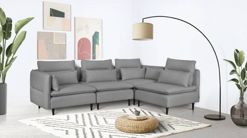 andas Ecksofa »ALVIK L-Form«, zusammengesetzt aus Modulen, erweiterbar mit Modulen der Serie von andas