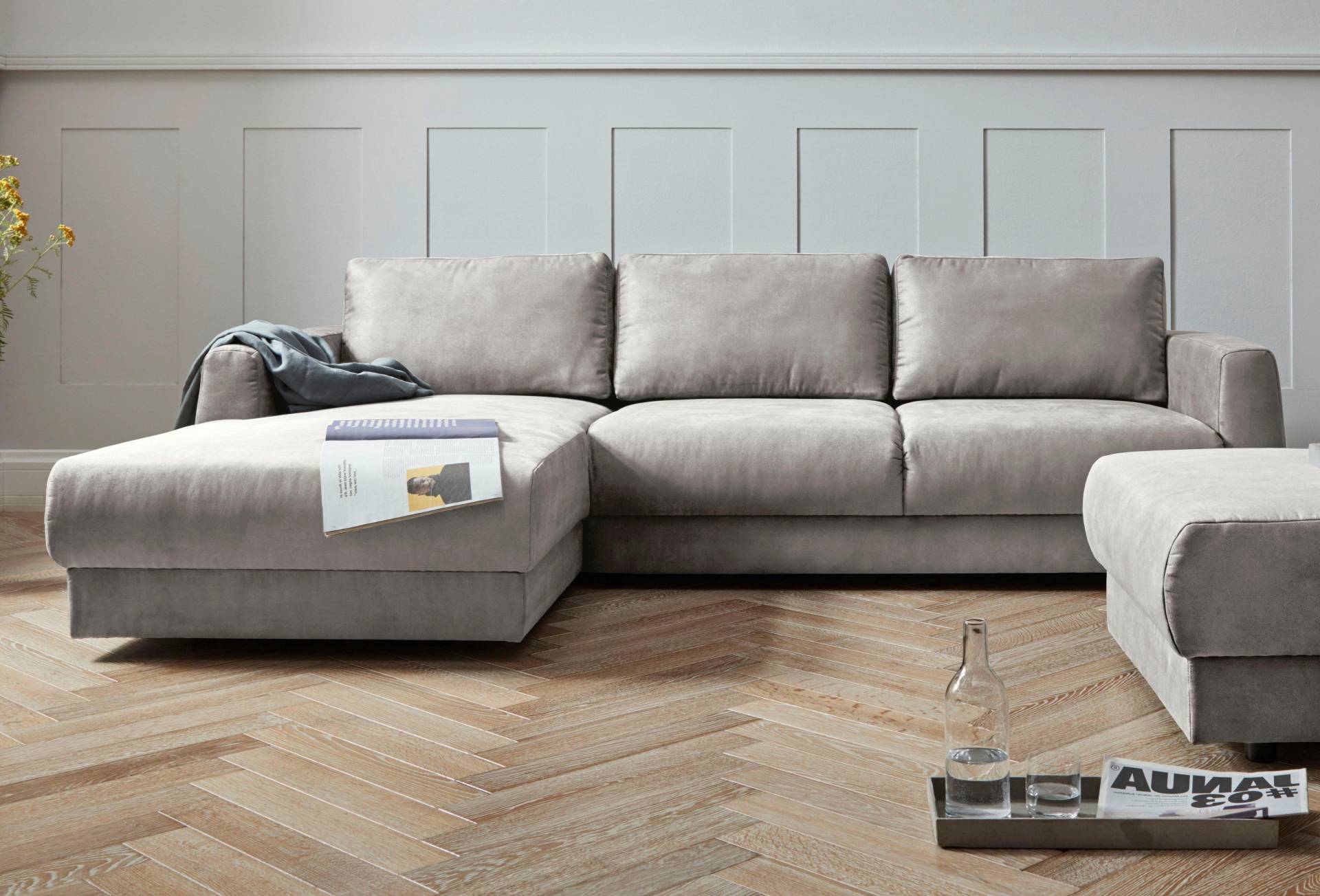 andas Ecksofa »Hobro L-Form«, in 3 Bezugsqualitäten in vielen Farben, Design by Morten Georgsen von andas