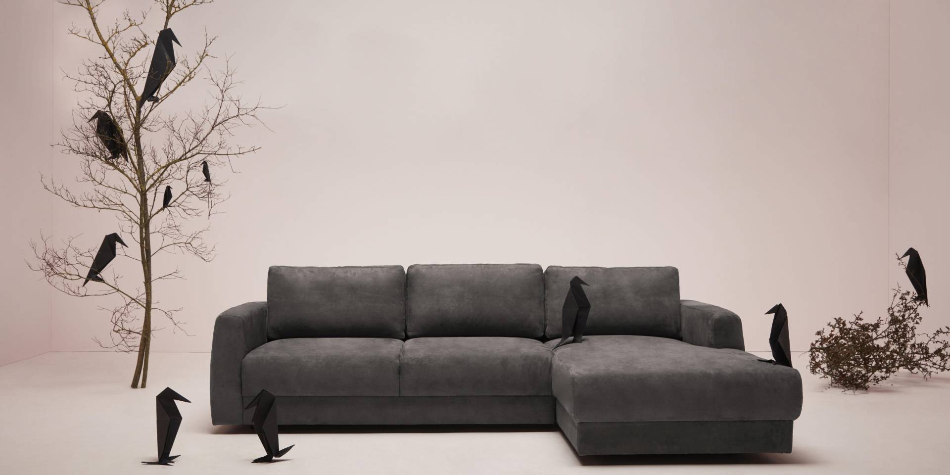 andas Ecksofa »Hobro L-Form«, in 3 Bezugsqualitäten in vielen Farben, Design by Morten Georgsen von andas