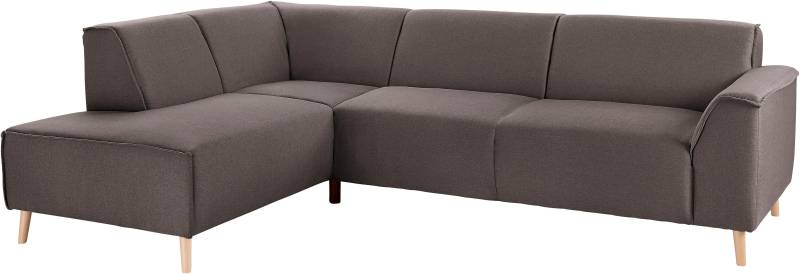 andas Ecksofa »Janek L-Form«, mit Federkern und Keder in scandinavischem Design von andas