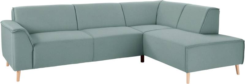 andas Ecksofa »Janek L-Form«, mit Federkern und Keder in scandinavischem Design von andas