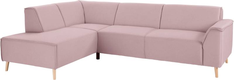 andas Ecksofa »Janek L-Form«, mit Federkern und Keder in scandinavischem Design von andas