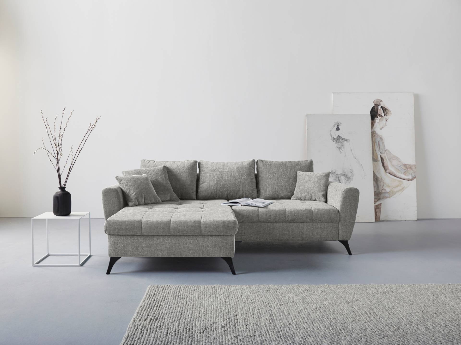 INOSIGN Ecksofa »Lörby L-Form«, Belastbarkeit bis 140kg pro Sitzplatz, auch mit Aqua clean-Bezug von INOSIGN