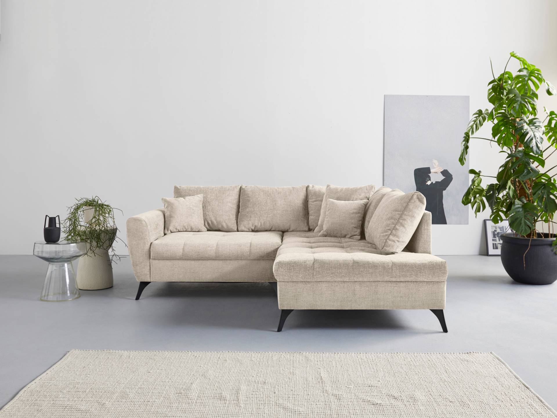 INOSIGN Ecksofa »Lörby L-Form«, Belastbarkeit bis 140kg pro Sitzplatz, auch mit Aqua clean-Bezug von INOSIGN