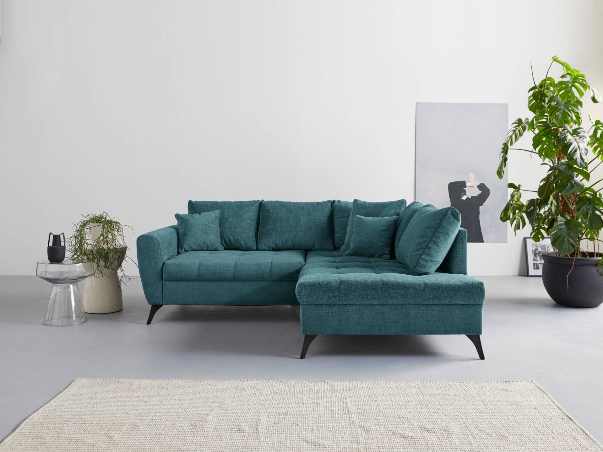 INOSIGN Ecksofa »Lörby L-Form«, Belastbarkeit bis 140kg pro Sitzplatz, auch mit Aqua clean-Bezug von INOSIGN