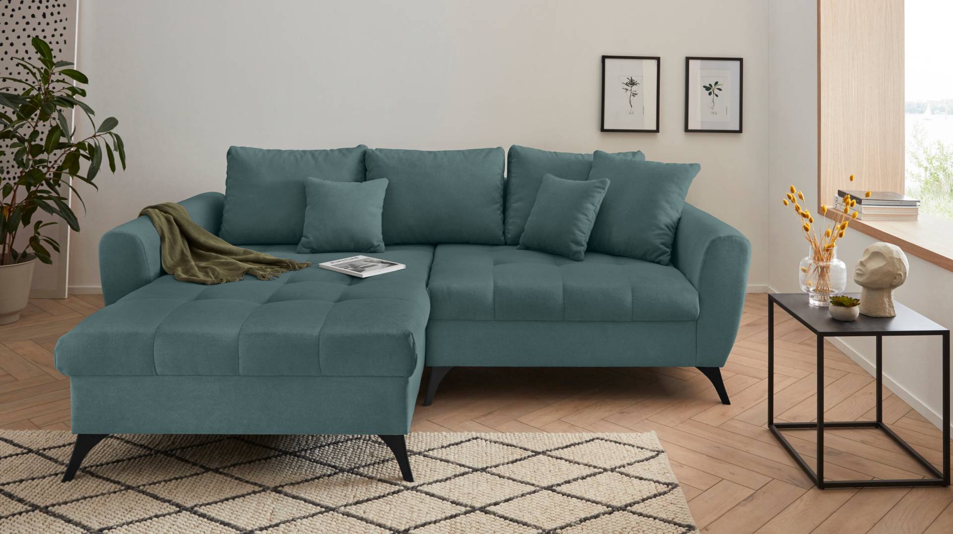 INOSIGN Ecksofa »Lörby L-Form«, Belastbarkeit bis 140kg pro Sitzplatz, auch mit Aqua clean-Bezug von INOSIGN