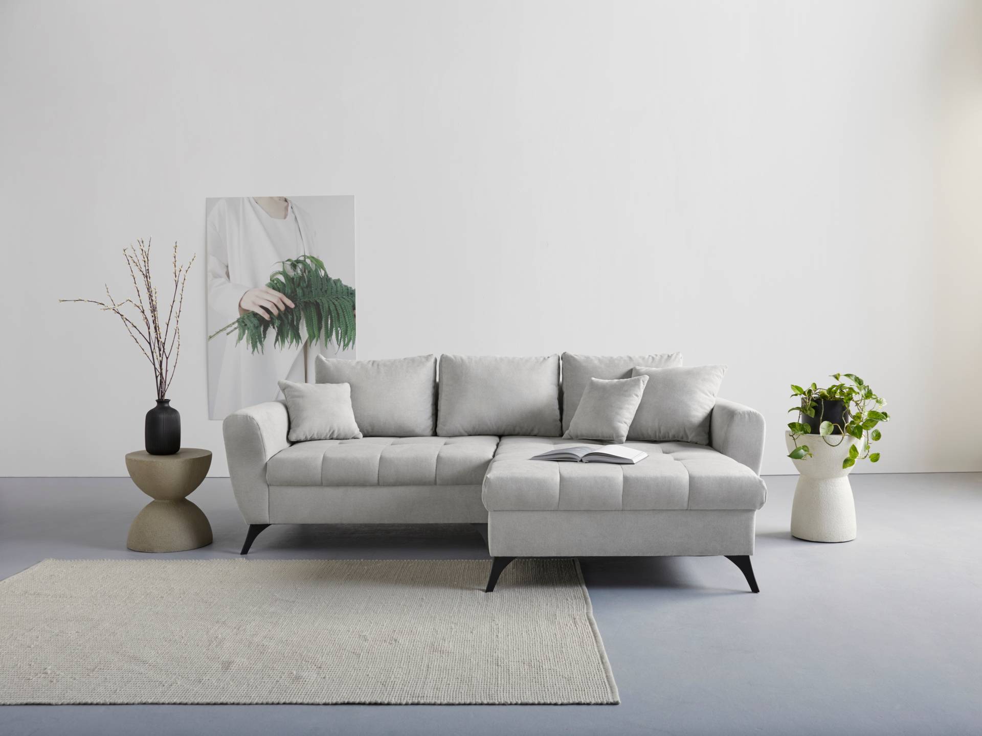 INOSIGN Ecksofa »Lörby L-Form«, Belastbarkeit bis 140kg pro Sitzplatz, auch mit Aqua clean-Bezug von INOSIGN