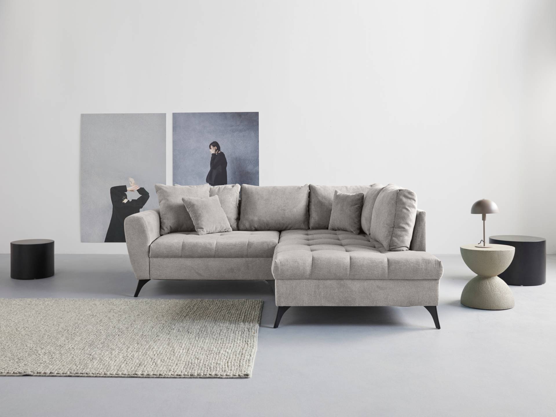 INOSIGN Ecksofa »Lörby L-Form«, Belastbarkeit bis 140kg pro Sitzplatz, auch mit Aqua clean-Bezug von INOSIGN