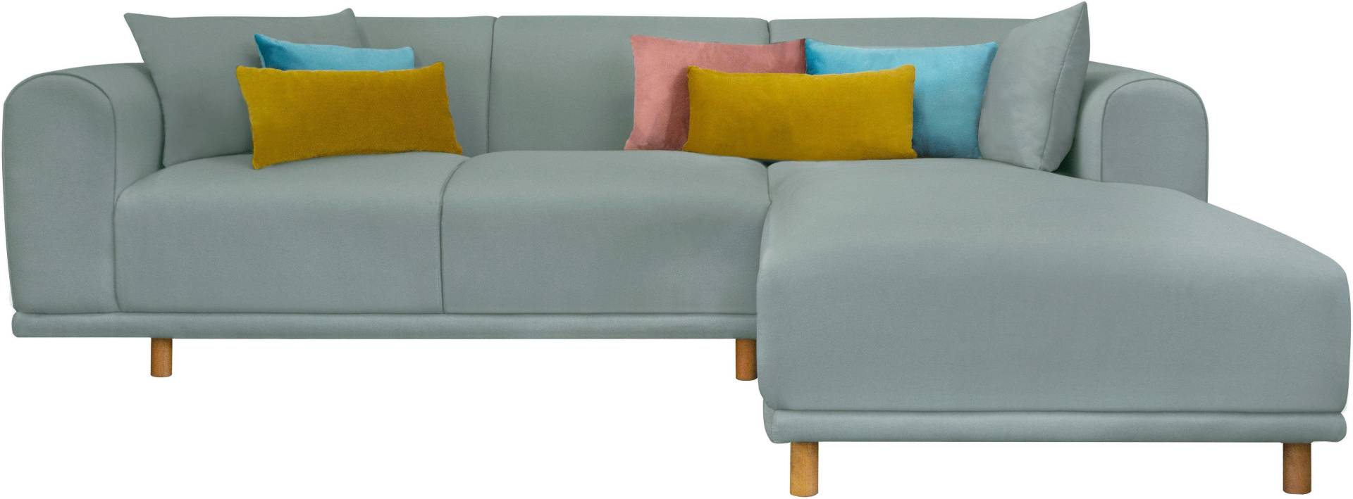 andas Ecksofa »Maroon L-Form«, in skandinavischem Design, mit losen Kissen von andas