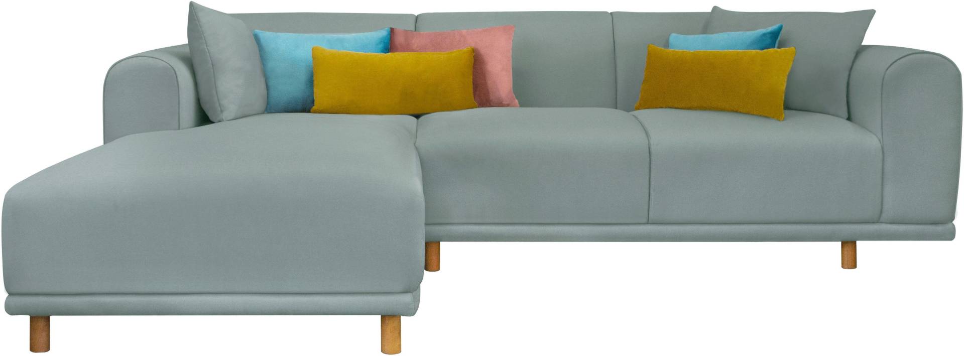 andas Ecksofa »Maroon L-Form«, in skandinavischem Design, mit losen Kissen von andas