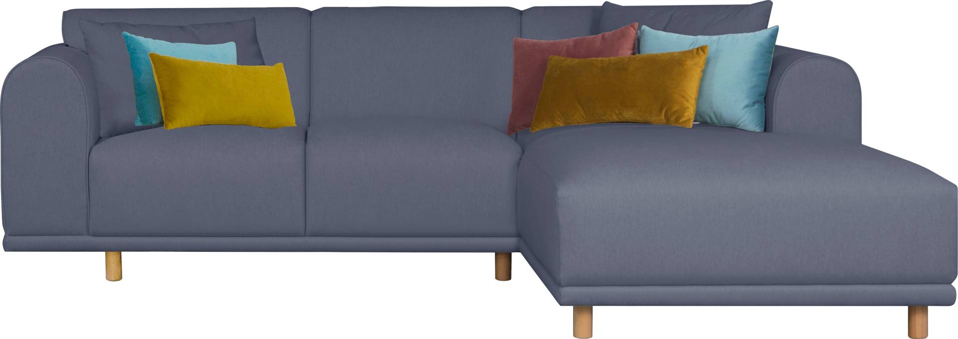 andas Ecksofa »Maroon L-Form«, in skandinavischem Design, mit losen Kissen von andas