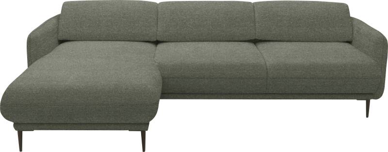 andas Ecksofa »Skovsende Sitzbreite 245 cm, Rückenlehne stufenlos hochklappbar für«, individuellen Sitzkomfort Kopfteilverstellung, L-Form von andas