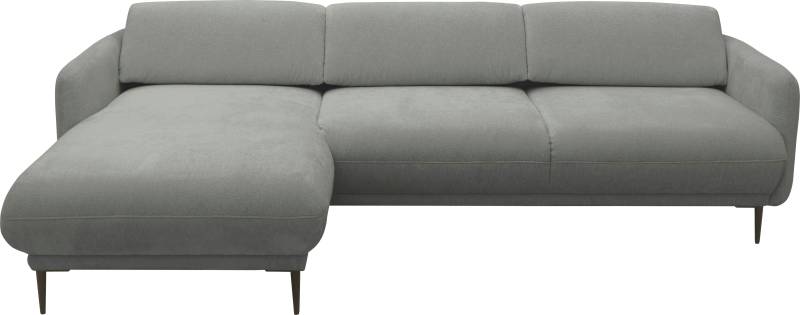 andas Ecksofa »Skovsende Sitzbreite 245 cm, Rückenlehne stufenlos hochklappbar für«, individuellen Sitzkomfort Kopfteilverstellung, L-Form von andas