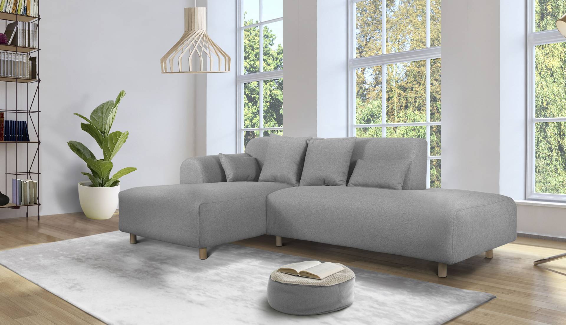 andas Ecksofa »Svennis L-Form«, incl. Zierkissen, in 2 Bezugsvarianten andas Ecksofa »Svennis L-Form«, incl. Zierkissen, in 2 Bezugsvarianten von andas
