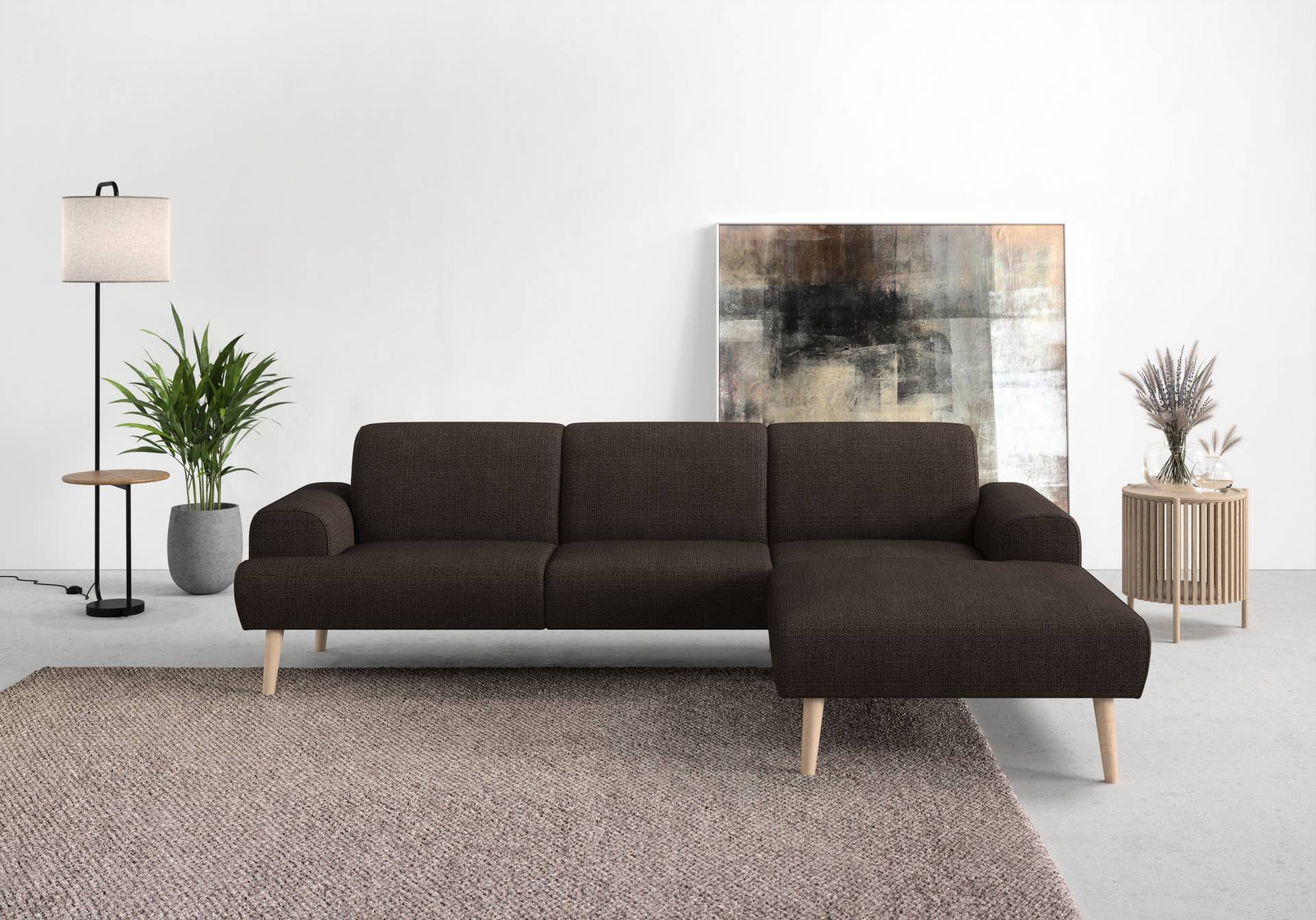 andas Ecksofa »Swift L-Form«, Federkern-Polsterung, B/T/H: 292/83/176 cm von andas