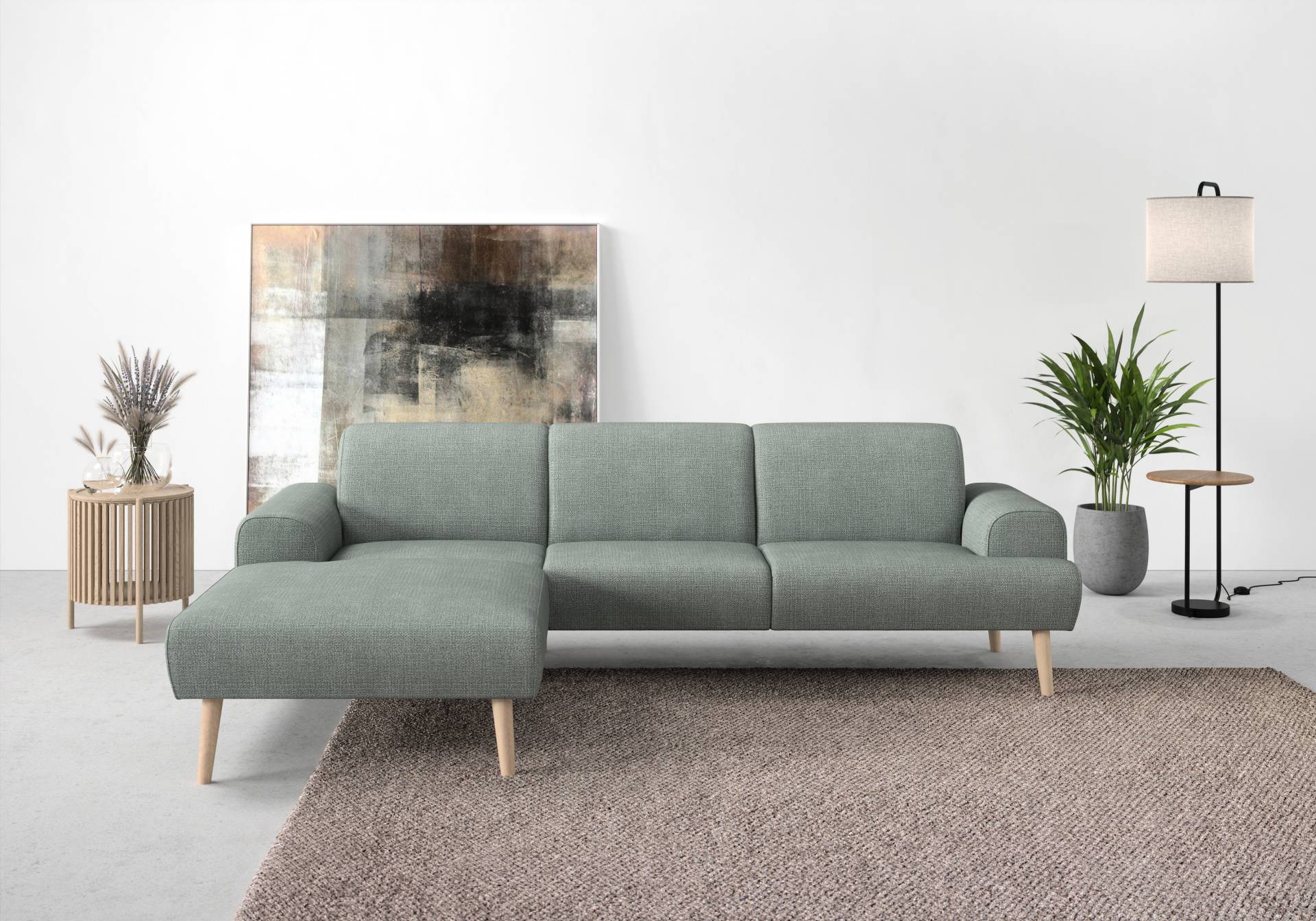 andas Ecksofa »Swift L-Form«, Federkern-Polsterung, B/T/H: 292/83/176 cm von andas