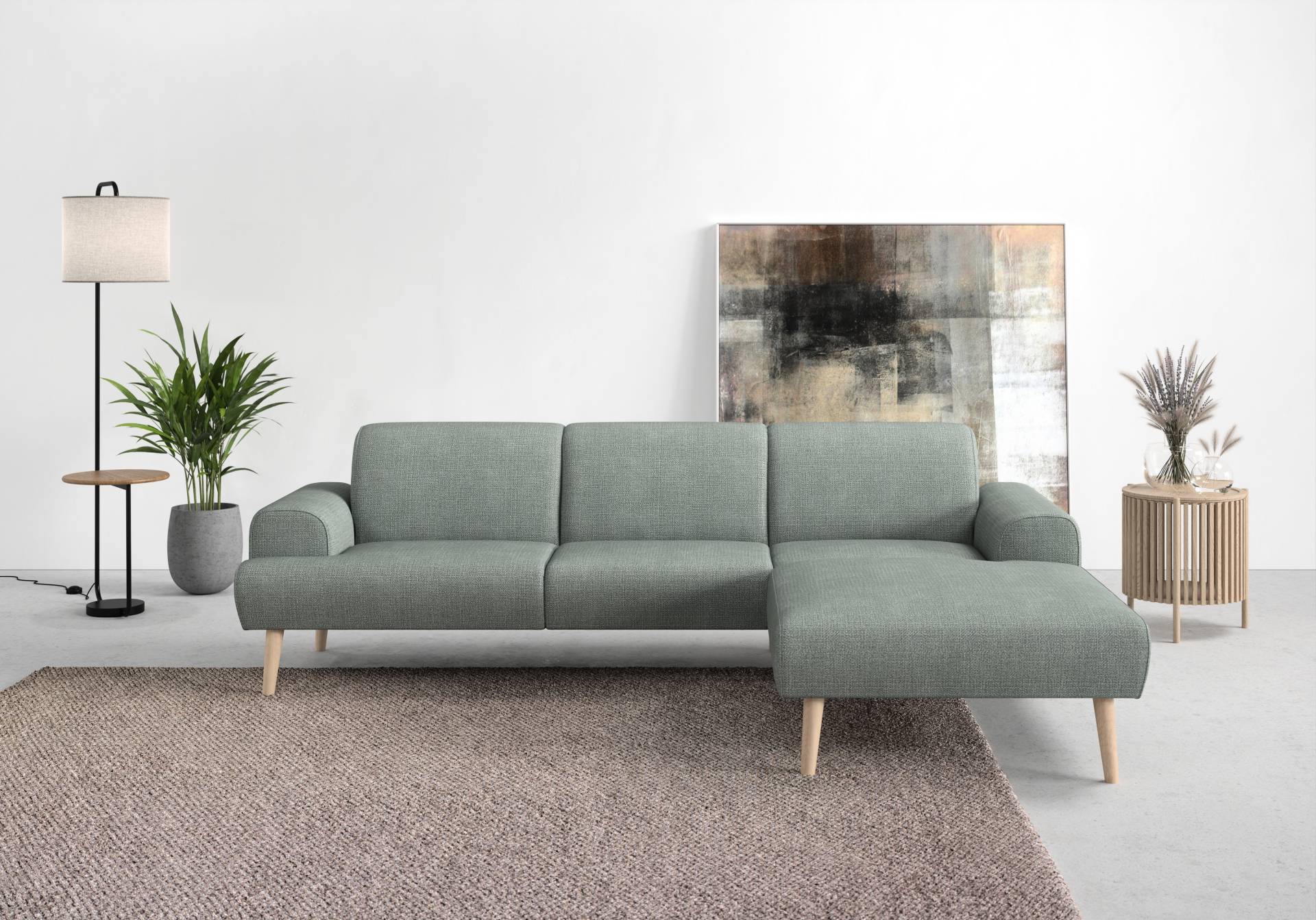 andas Ecksofa »Swift L-Form«, Federkern-Polsterung, B/T/H: 292/83/176 cm von andas