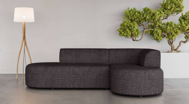 andas Ecksofa »Ecksofa Tvinne mit Ottomane links oder rechts bestellbar«, L-Form, mit Wellenunterfederung, BxTxH 260x170x73 cm von andas