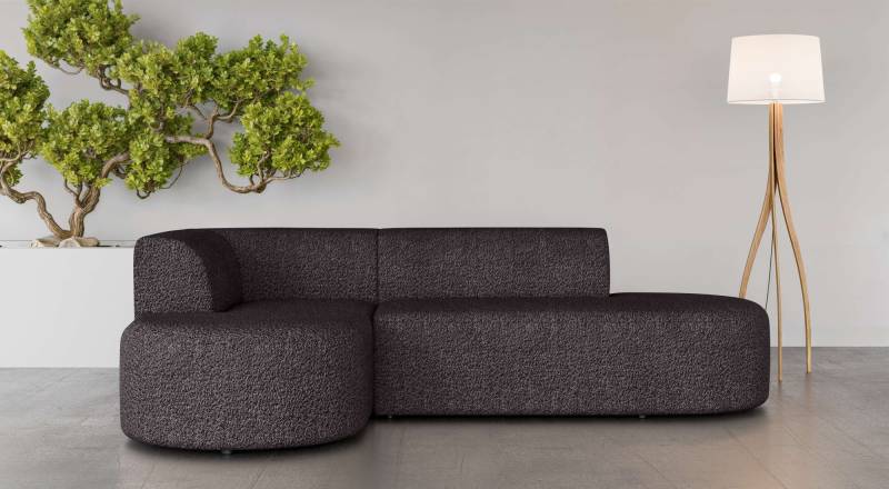 andas Ecksofa »Ecksofa Tvinne mit Ottomane links oder rechts bestellbar«, L-Form, mit Wellenunterfederung, BxTxH 260x170x73 cm von andas