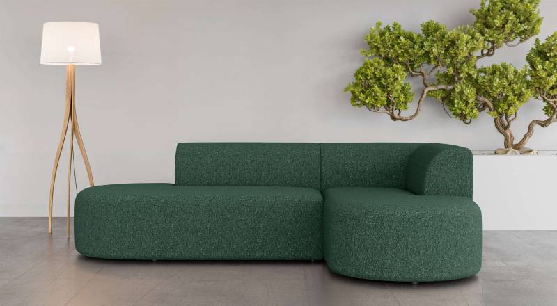 andas Ecksofa »Ecksofa Tvinne mit Ottomane links oder rechts bestellbar«, L-Form, mit Wellenunterfederung, BxTxH 260x170x73 cm von andas