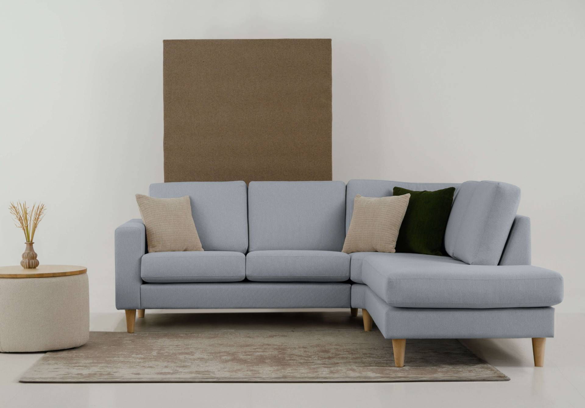 andas Ecksofa »Tvinno«, im skandinavischen Stil, L-Form, mit Massivholzfüssen, Breite 230 cm von andas