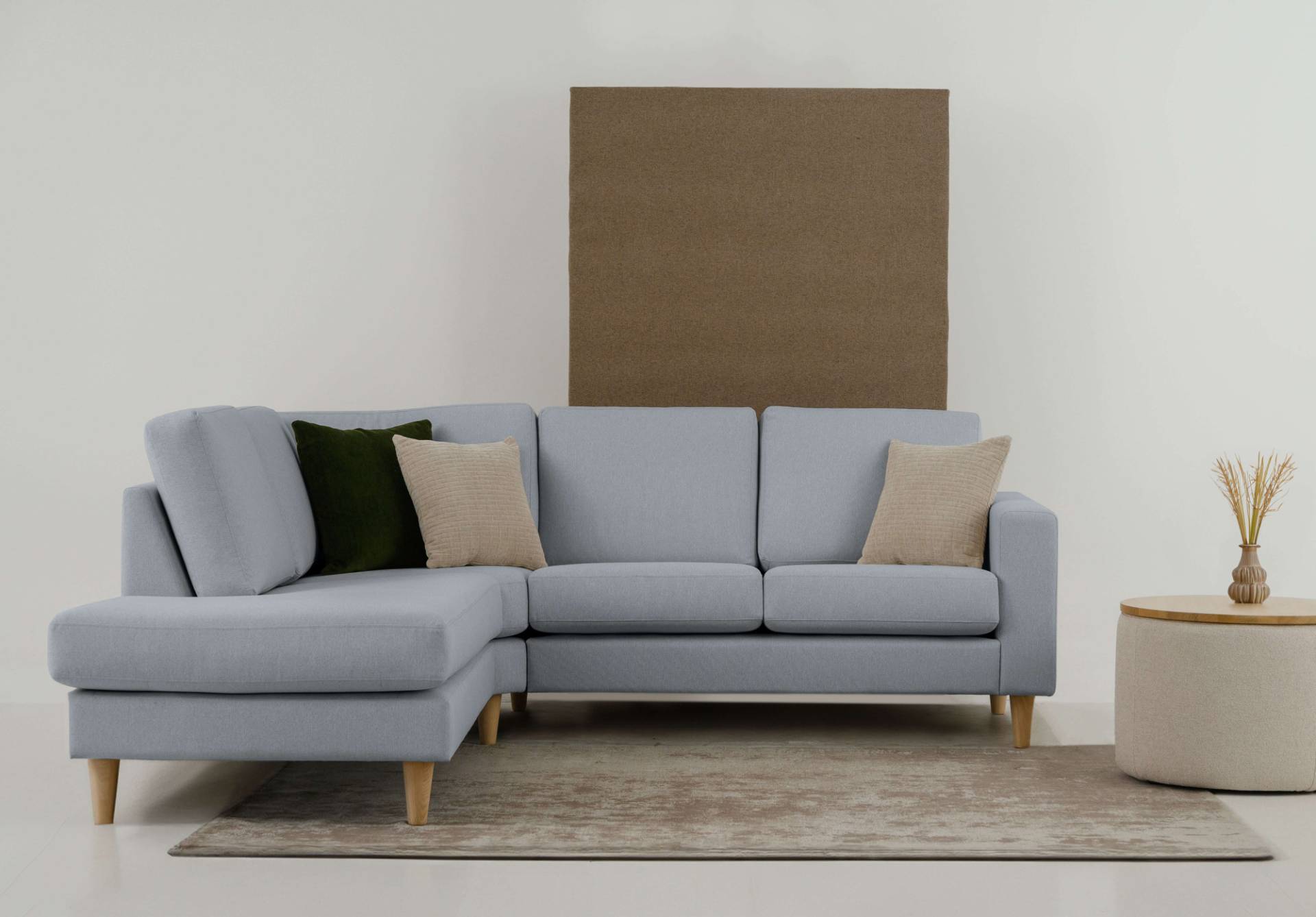 andas Ecksofa »Tvinno«, im skandinavischen Stil, L-Form, mit Massivholzfüssen, Breite 230 cm von andas