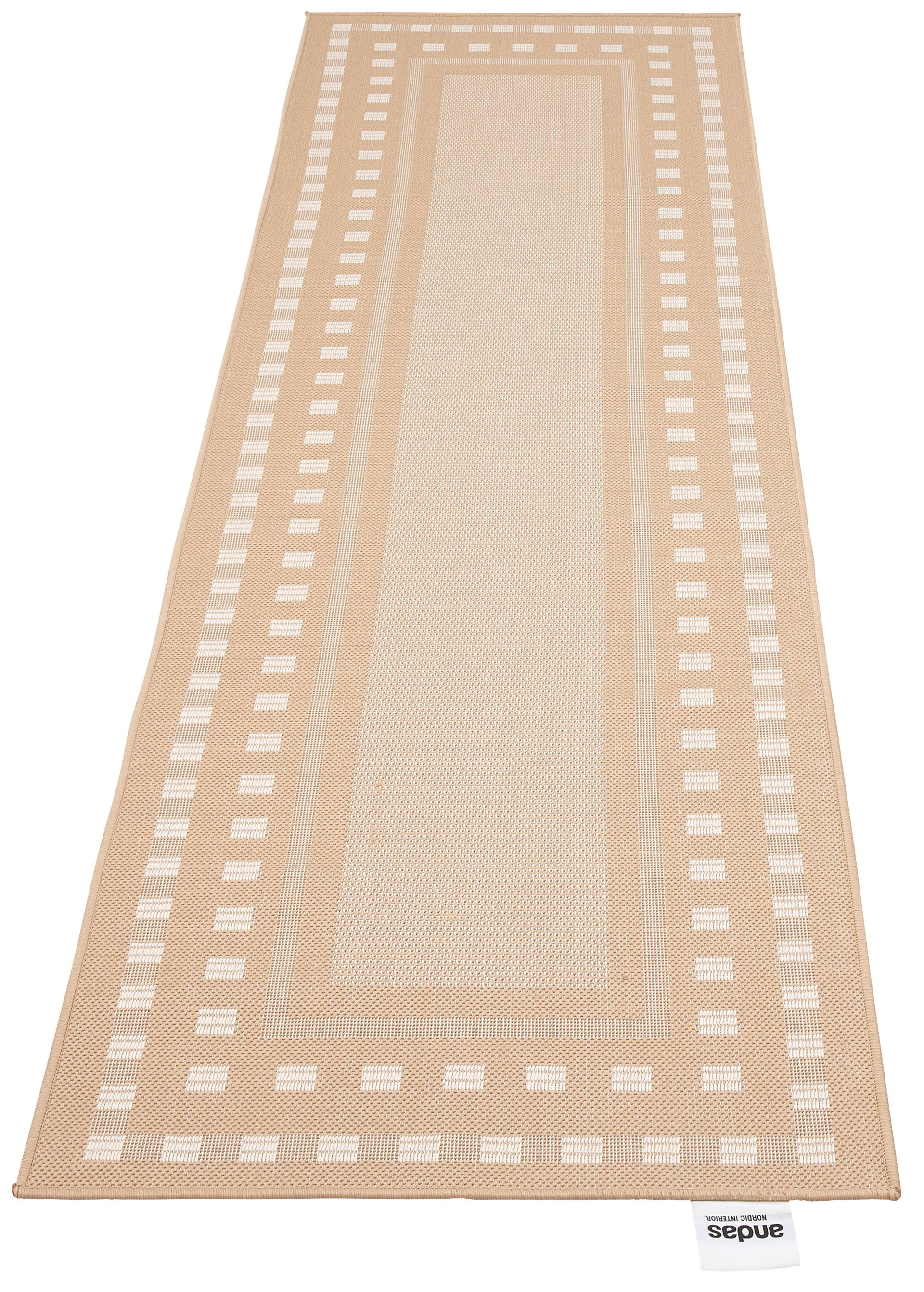 andas Läufer »Dalija«, rechteckig, 8 mm Höhe, Outdoor geeignet, Sisal-Optik, Wetterfest & UV-beständig, Flachgewebe andas Läufer »Dalija«, rechteckig, 8 mm Höhe, Outdoor geeignet, Sisal-Optik, Wetterfest & UV-beständig, Flachgewebe von andas