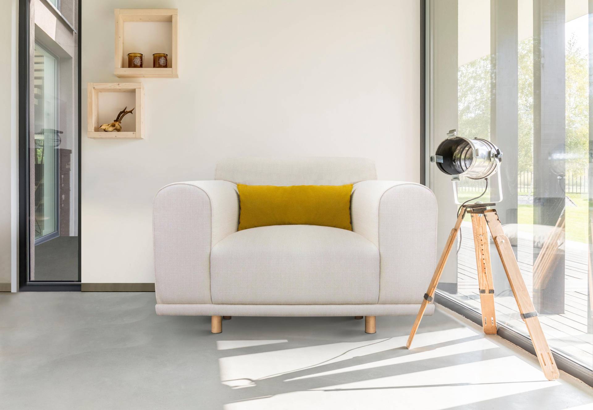 andas Loveseat »Maroon Sessel«, in skandinavischem Design, mit losem Kissen andas Loveseat »Maroon Sessel«, in skandinavischem Design, mit losem Kissen von andas