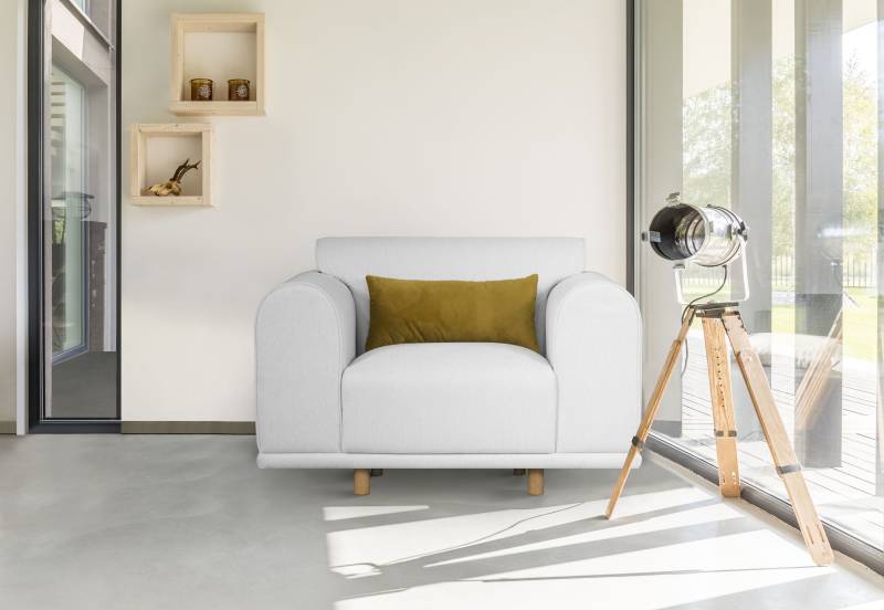 andas Loveseat »Maroon Sessel«, in skandinavischem Design, mit losem Kissen von andas