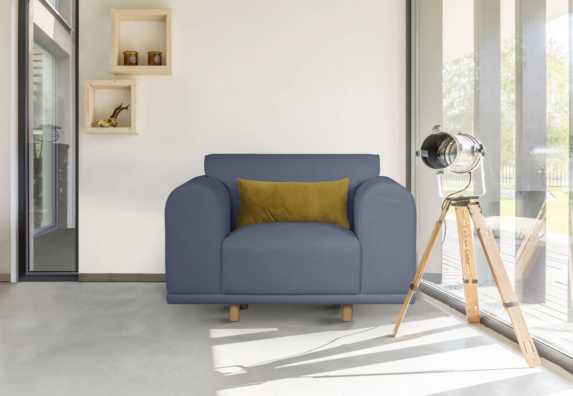 andas Loveseat »Maroon Sessel«, in skandinavischem Design, mit losem Kissen von andas