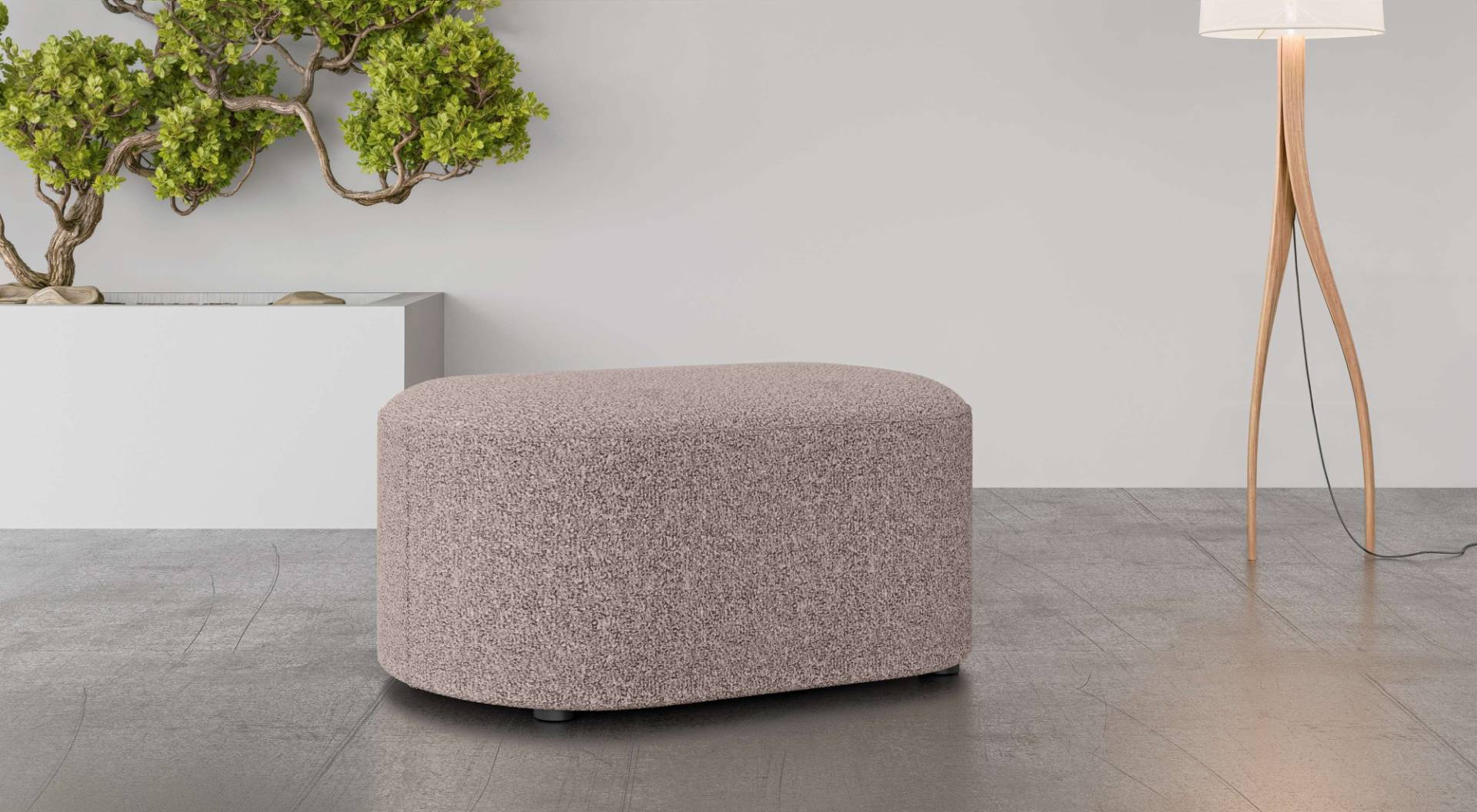 andas Polsterhocker »Polsterhocker Tvinne, mit Wellenunterfederung«, passend zum Ecksofa, auch in Bouclé, B/T/H: 90/50/44 cm andas Polsterhocker »Polsterhocker Tvinne, mit Wellenunterfederung«, passend zum Ecksofa, auch in Bouclé, B/T/H: 90/50/44 cm von andas