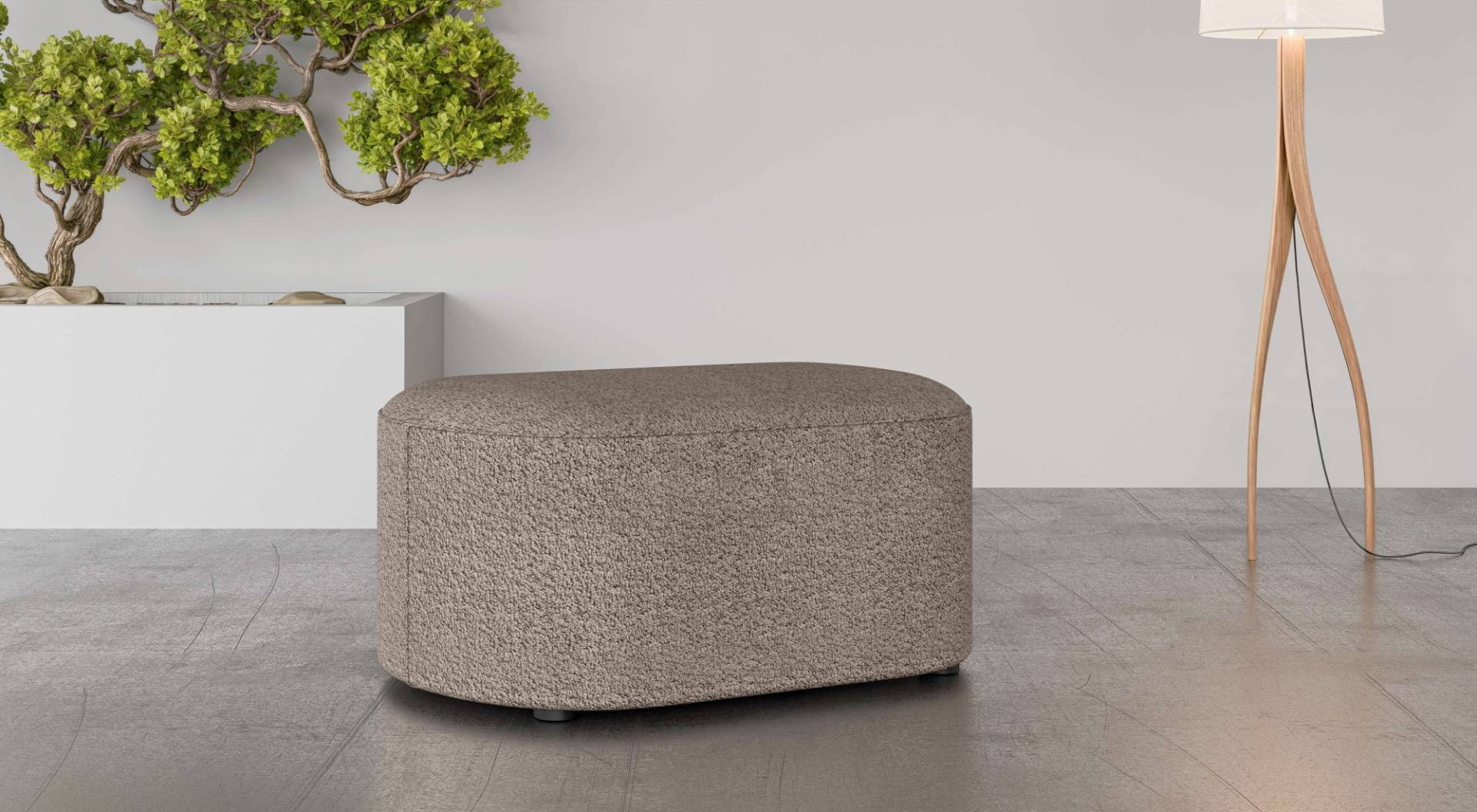 andas Polsterhocker »Polsterhocker Tvinne, mit Wellenunterfederung«, passend zum Ecksofa, auch in Bouclé, B/T/H: 90/50/44 cm andas Polsterhocker »Polsterhocker Tvinne, mit Wellenunterfederung«, passend zum Ecksofa, auch in Bouclé, B/T/H: 90/50/44 cm von andas