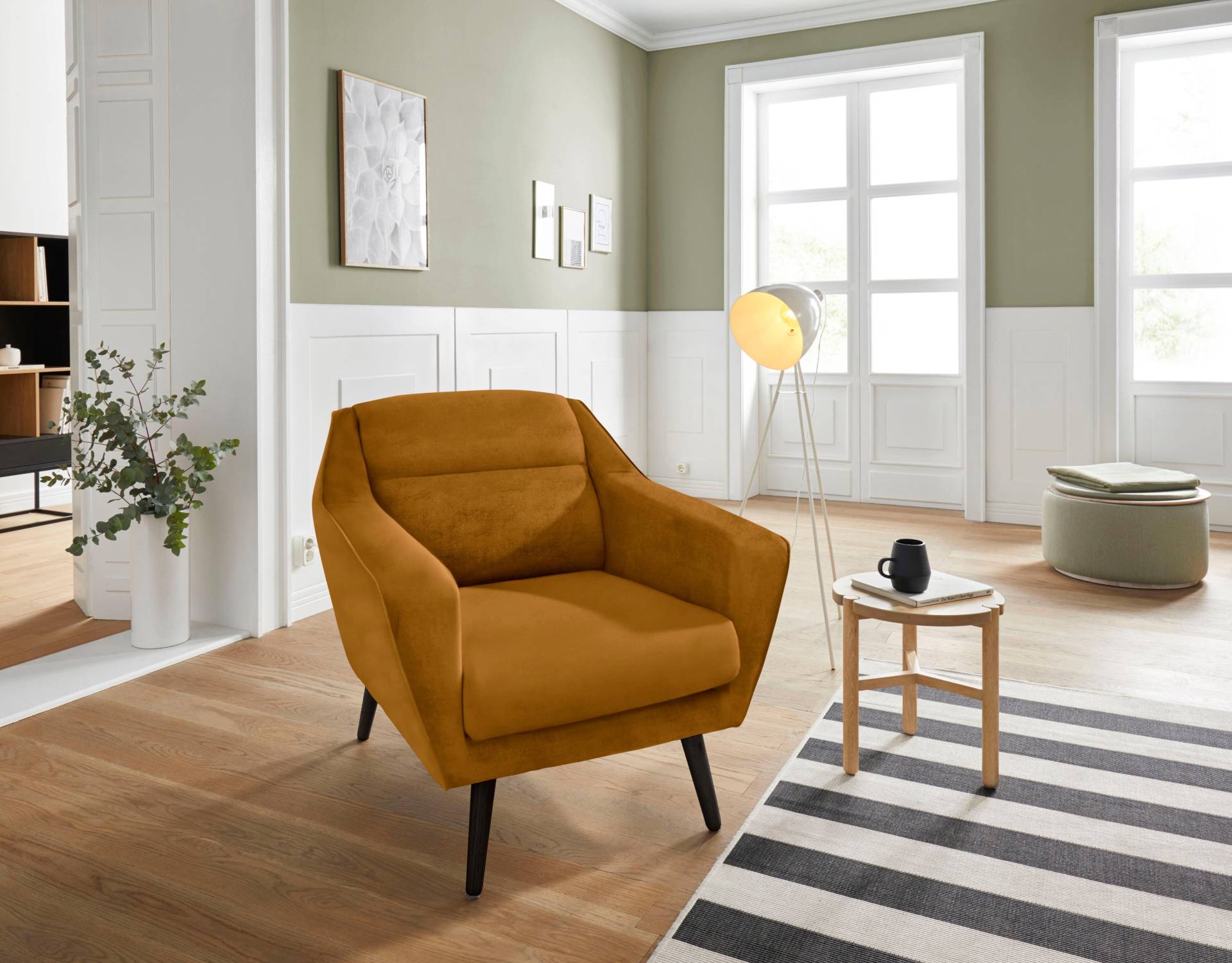andas Sessel »Bille«, mit Naht im Rückenkissen und Eiche-Beinen, Design by Morten Georgsen andas Sessel »Bille«, mit Naht im Rückenkissen und Eiche-Beinen, Design by Morten Georgsen von andas