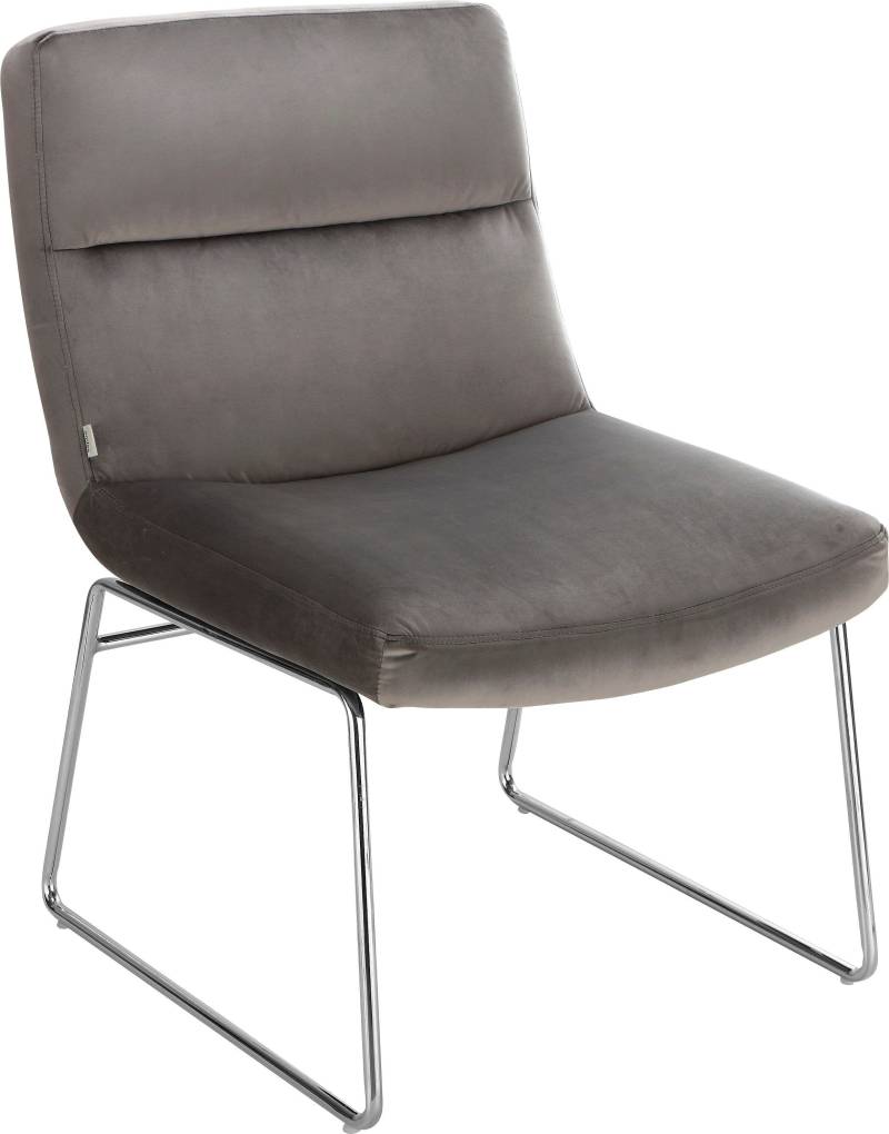 andas Sessel »Gil, Loungesessel Wohnzimmer,«, Samtvelours Bezug, in drei Farbvarianten, Sitzhöhe 47,5 cm von andas