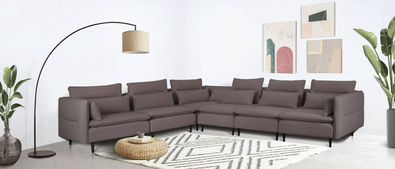 andas Ecksofa »ALVIK L-Form«, zusammengesetzt aus Modulen, erweiterbar mit Modulen der Serie von andas