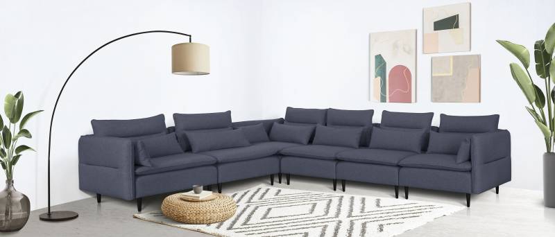 andas Ecksofa »ALVIK L-Form«, zusammengesetzt aus Modulen, erweiterbar mit Modulen der Serie von andas