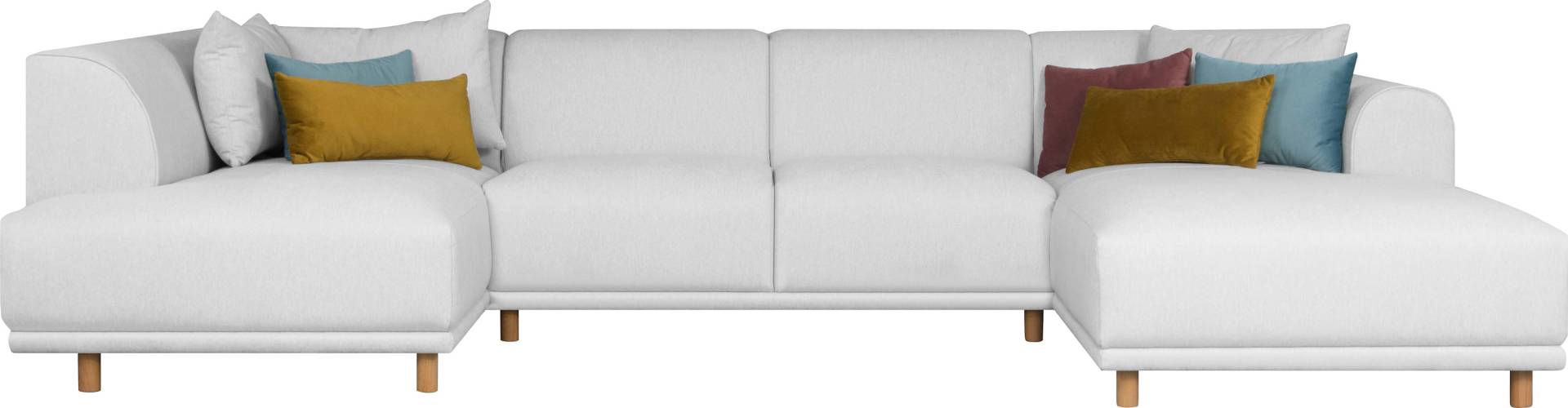 andas Wohnlandschaft »Maroon U-Form«, in skandinavischem Design, mit losen Kissen andas Wohnlandschaft »Maroon U-Form«, in skandinavischem Design, mit losen Kissen von andas