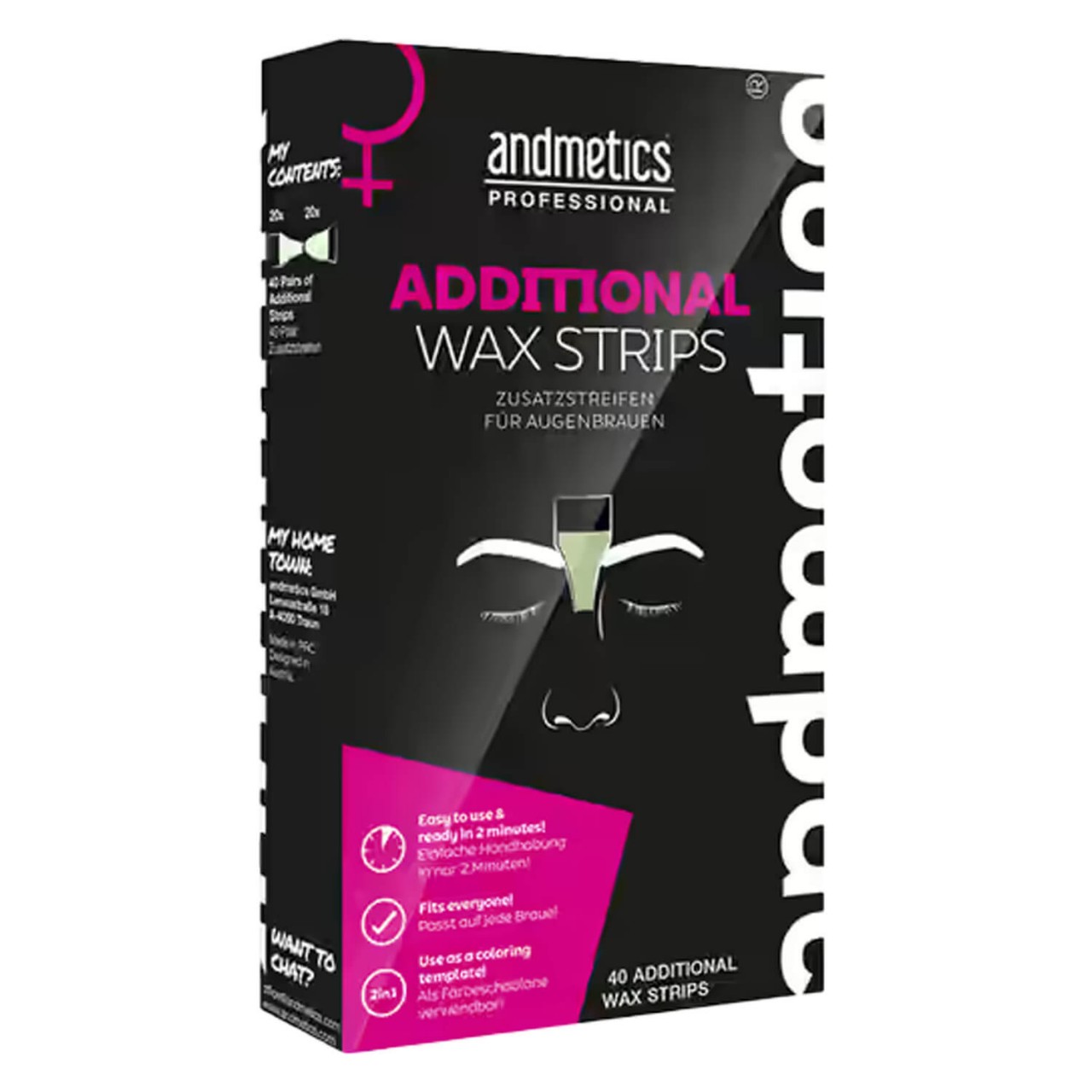 andmetics Professional - Additional Wax Strips von andmetics Professional