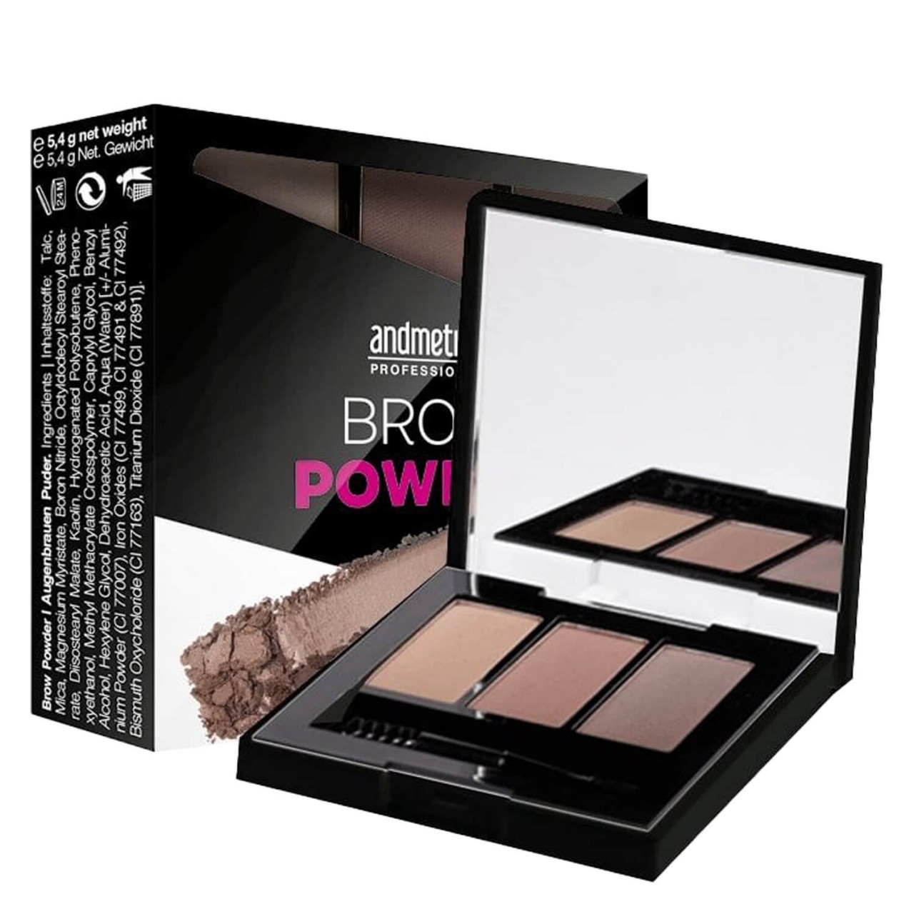 andmetics Professional - Brow Powder Trio von andmetics Professional